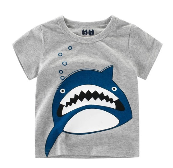 Puddle and Patch™ Children's Summer Boys Cotton T-shirt - Short Sleeves