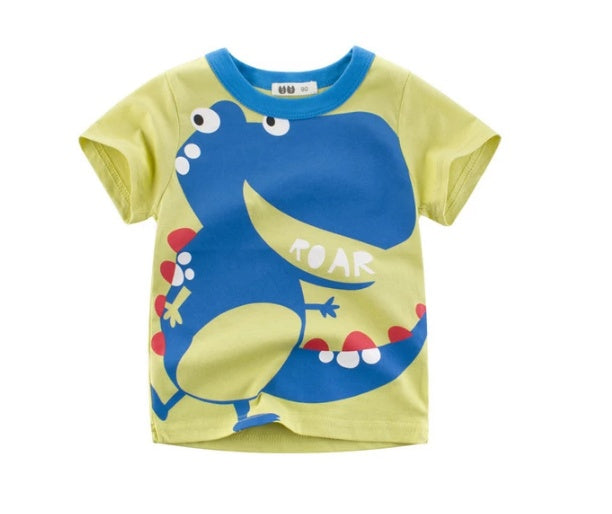 Puddle and Patch™ Children's Summer Boys Cotton T-shirt - Short Sleeves
