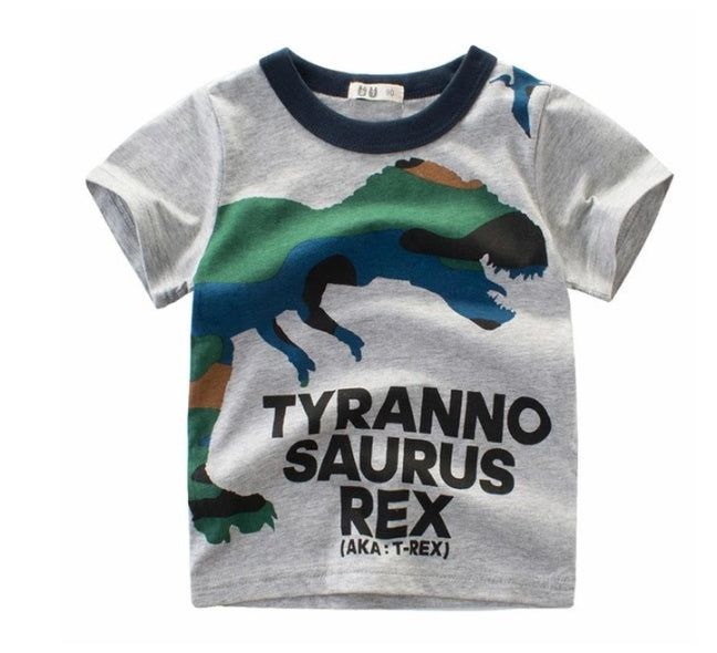 Puddle and Patch™ Children's Summer Boys Cotton T-shirt - Short Sleeves