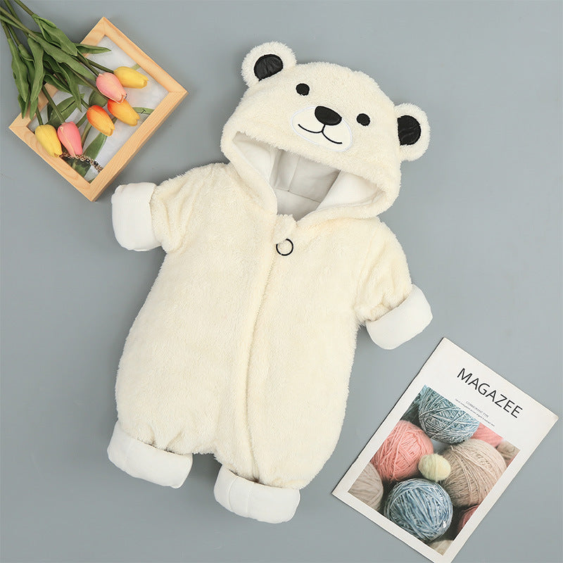 Baby Cotton Onesies with Hood – Soft, Warm & Stylish for Infants