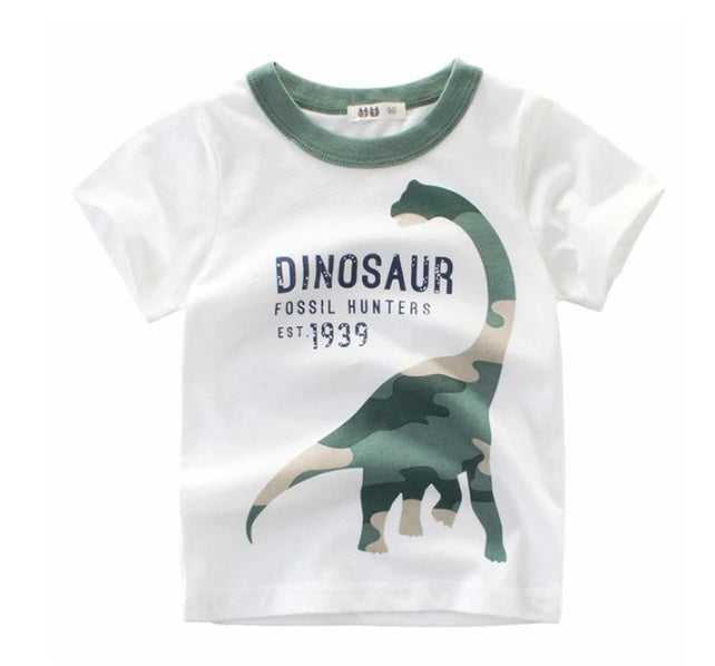 Puddle and Patch™ Children's Summer Boys Cotton T-shirt - Short Sleeves