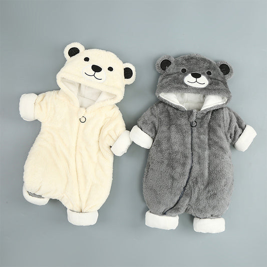 Baby Cotton Onesies with Hood – Soft, Warm & Stylish for Infants
