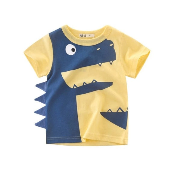 Puddle and Patch™ Children's Summer Boys Cotton T-shirt - Short Sleeves